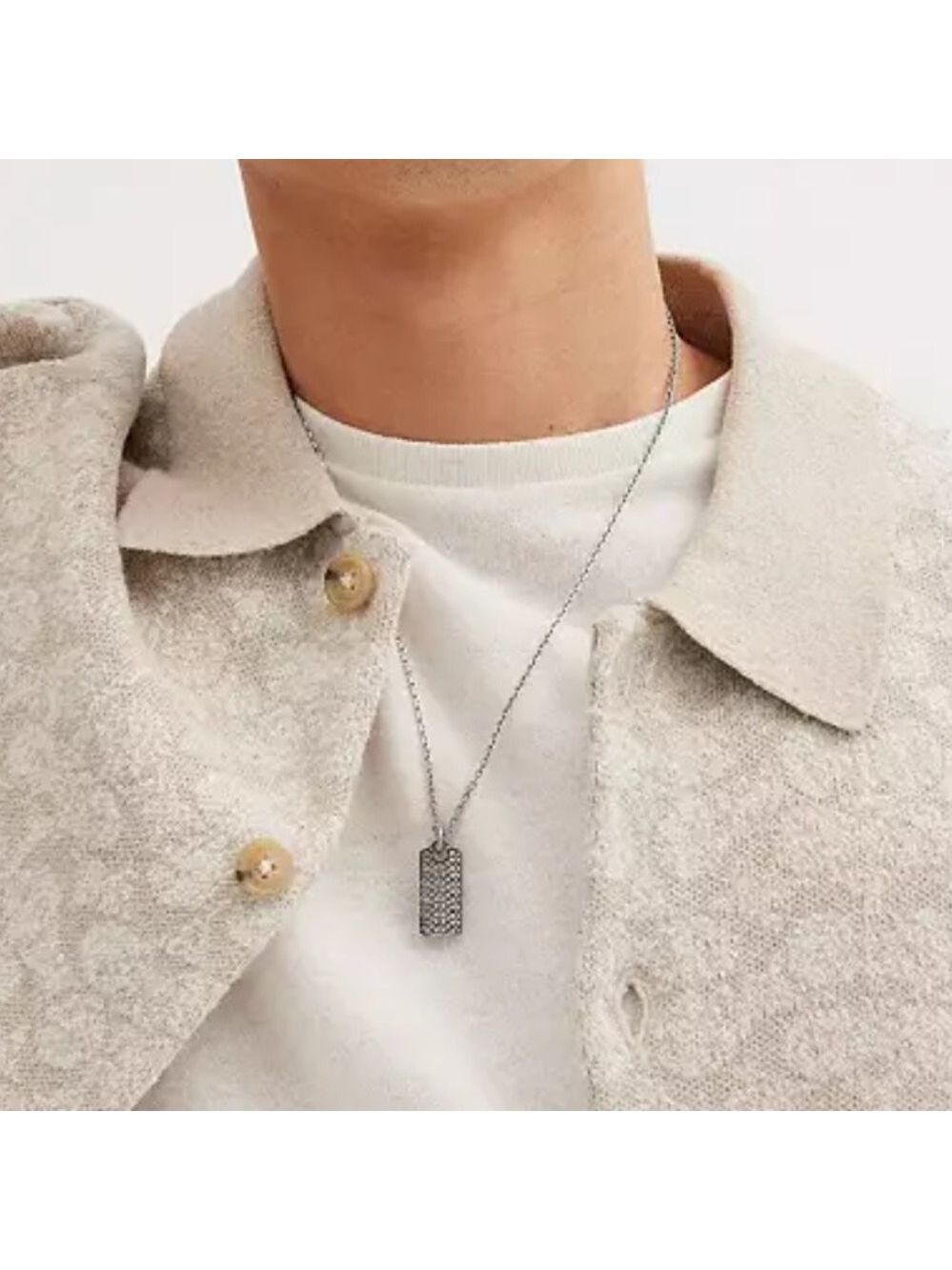 2026 Men unisex Coach silver necklace Silver .925